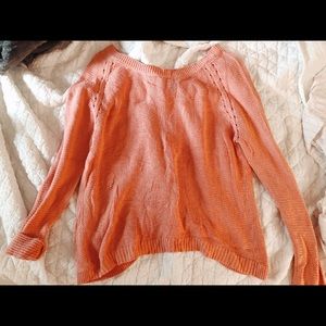 Lightweight Sweater with Open Back